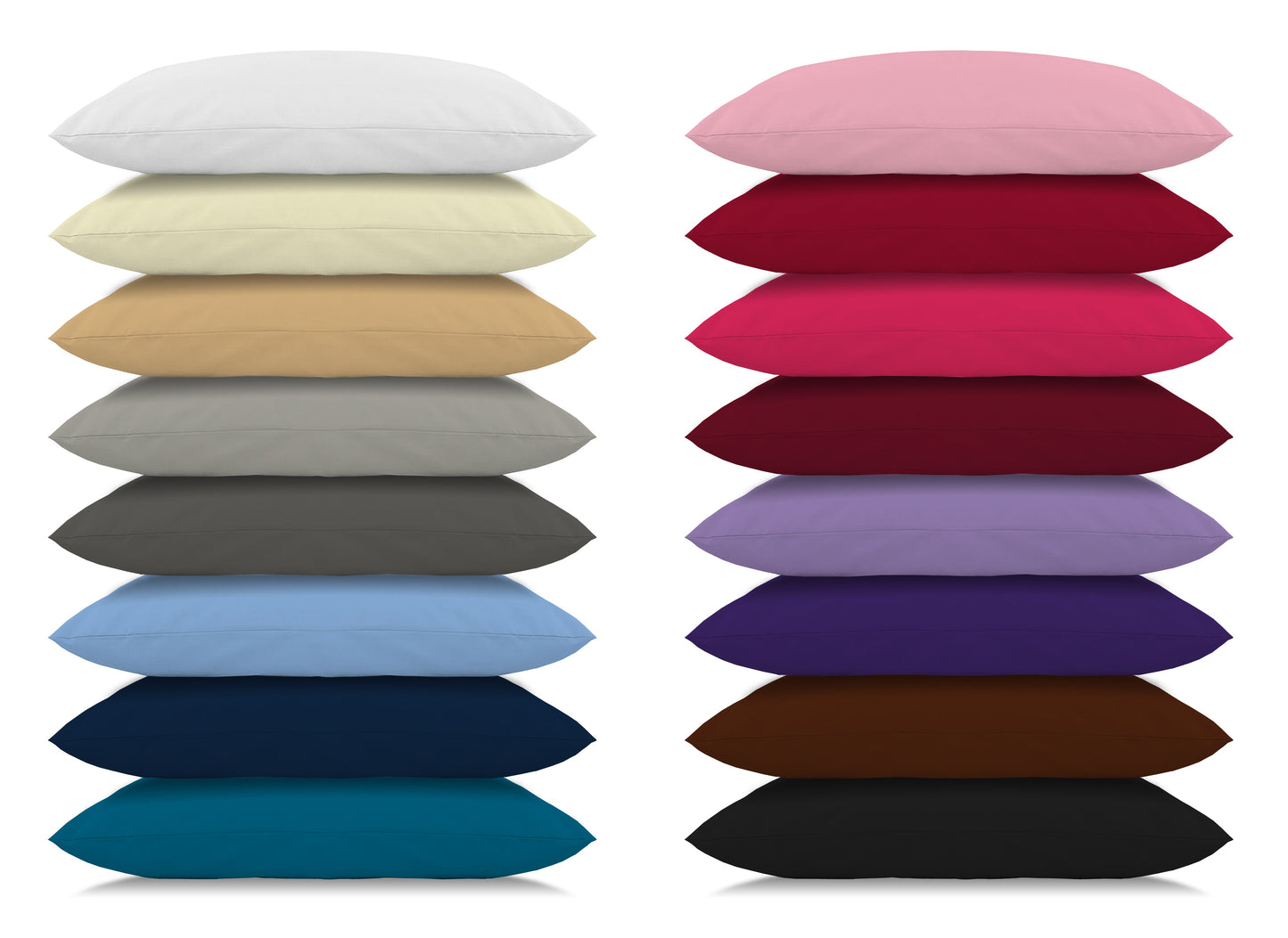 Cot Bed Pillowcases 14 Colours