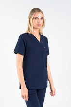 Load image into Gallery viewer, Kaizen V Neck One Pocket Scrub Top Womens