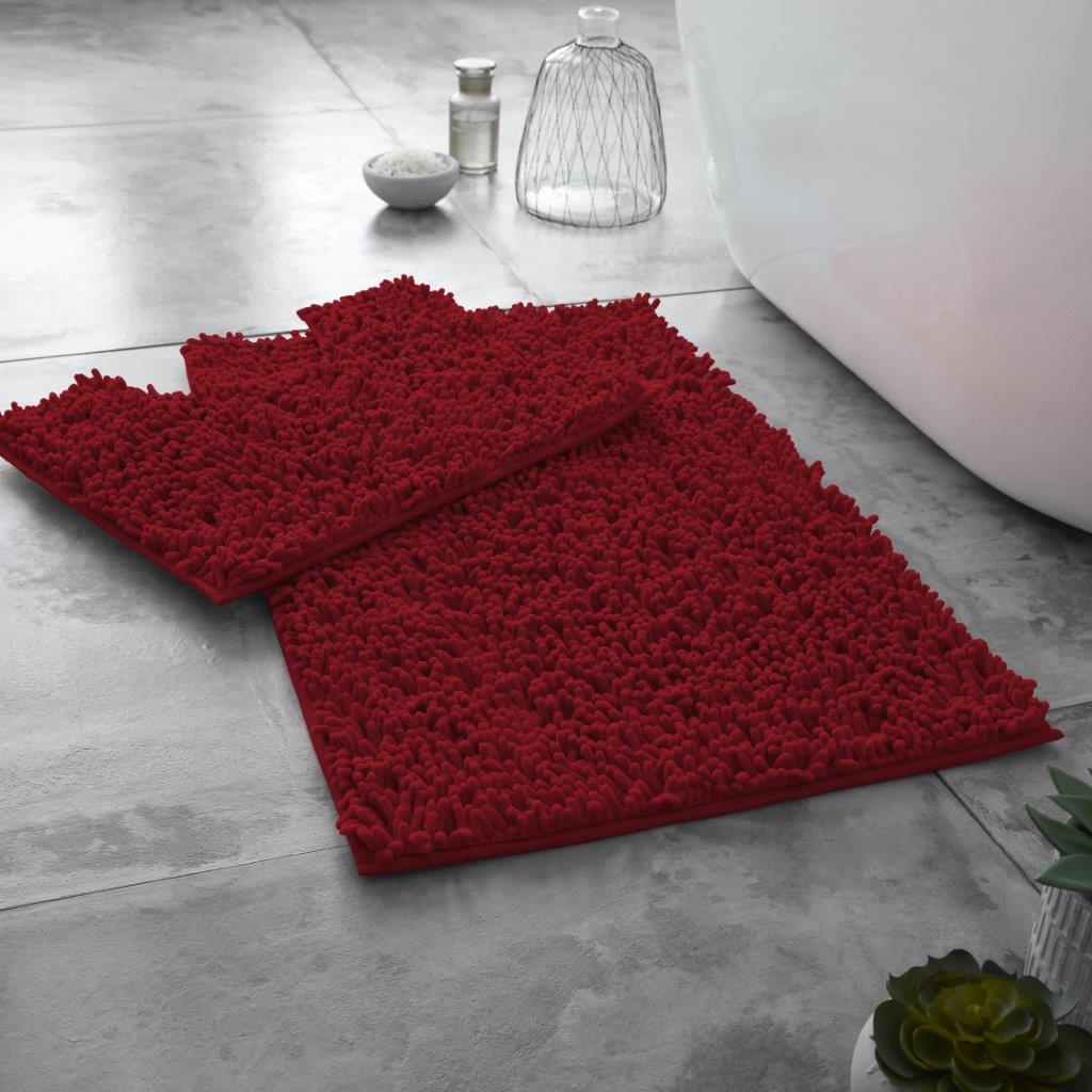Chunky Loop Bath & Pedestal Mat Set 16 Colours