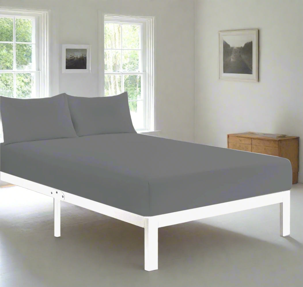 Easy Care Percale Fitted Sheet 22 Colours All Bed Sizes
