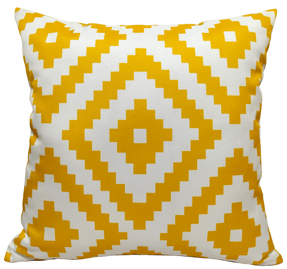Geometric Pattern Filled Indoor/Outdoor Cushions Reversible 6 Colours