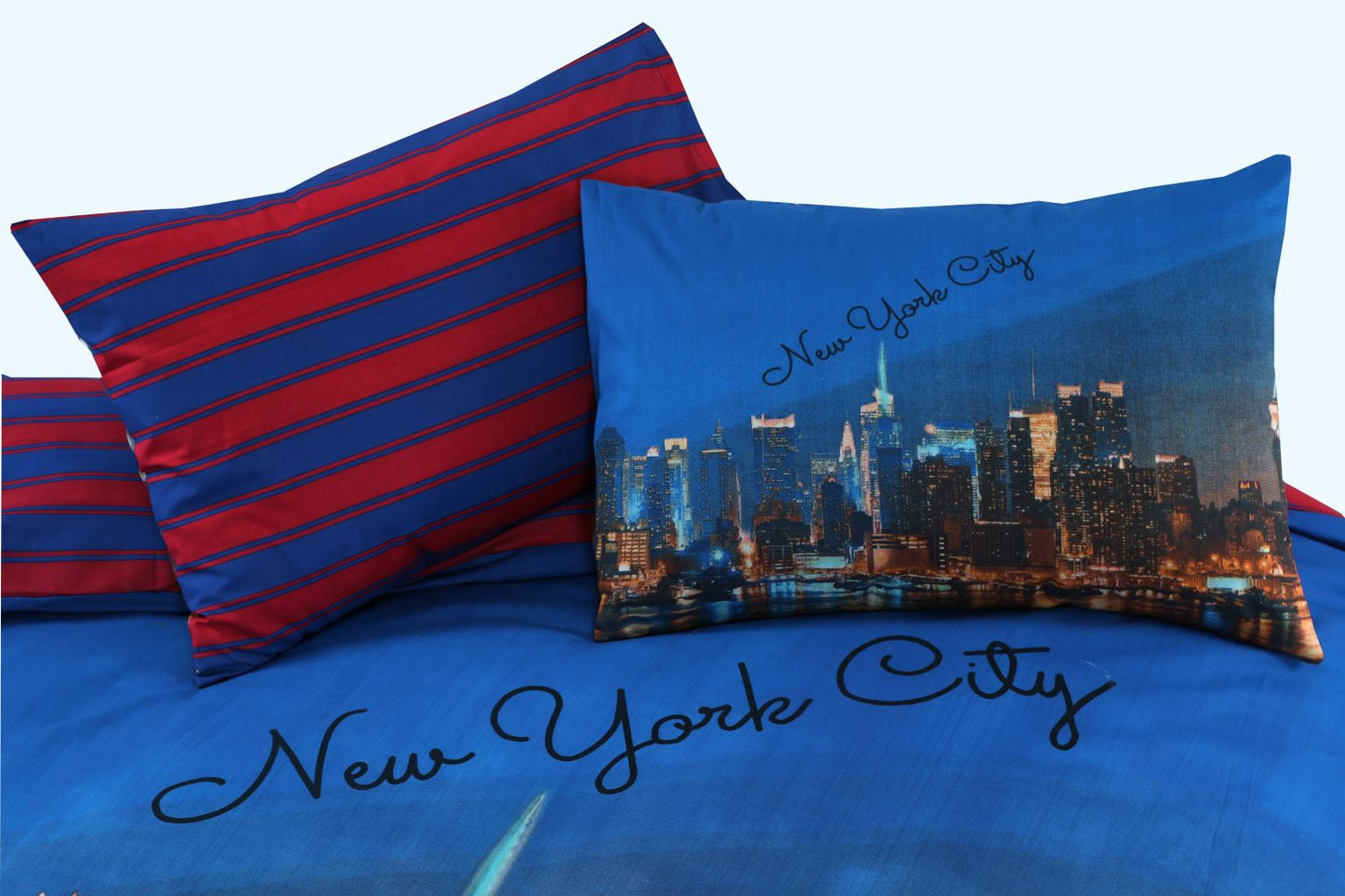 New York Night Sky Duvet Cover Set