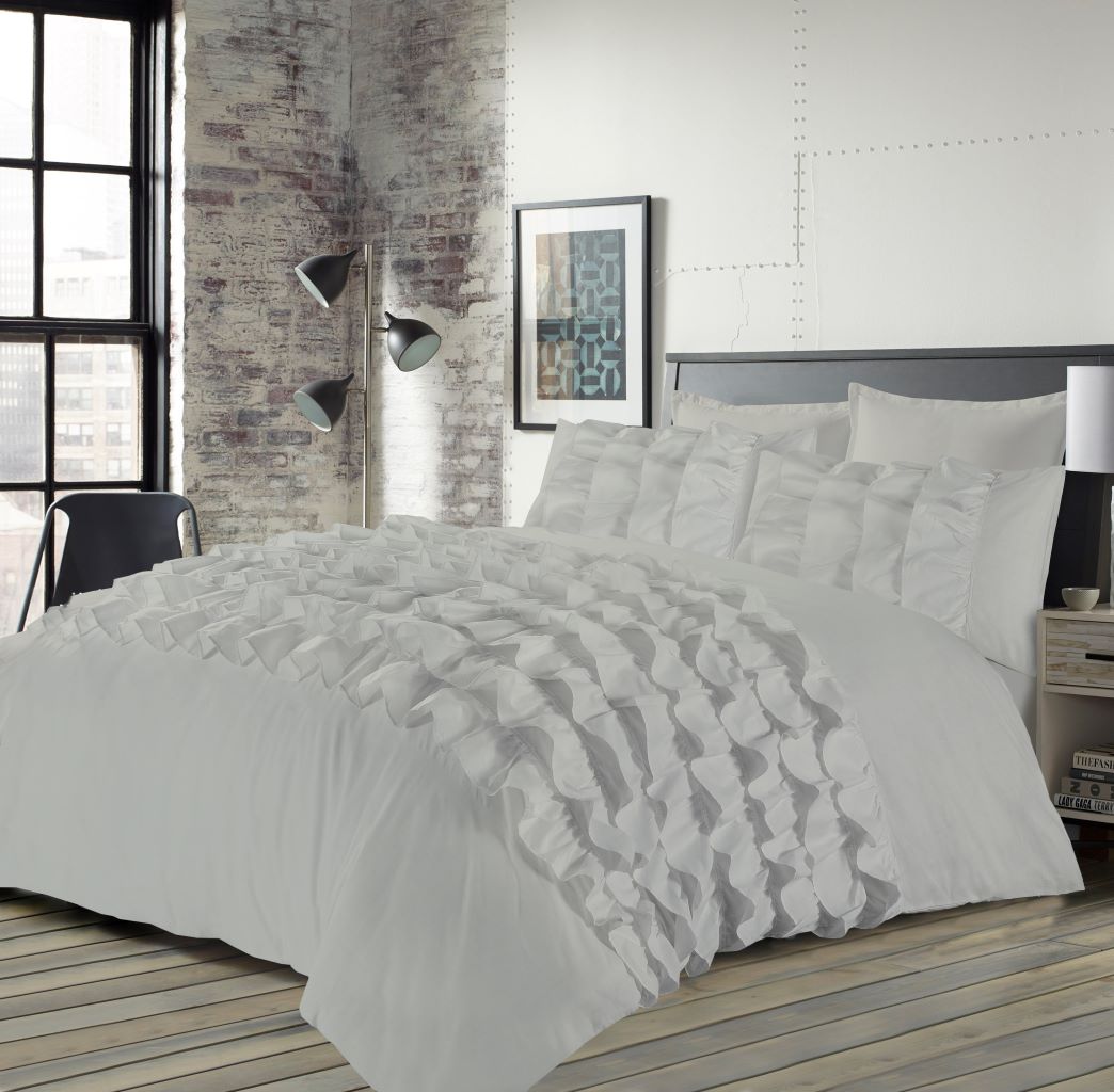 Ruffled Duvet Cover Set 3 Colours