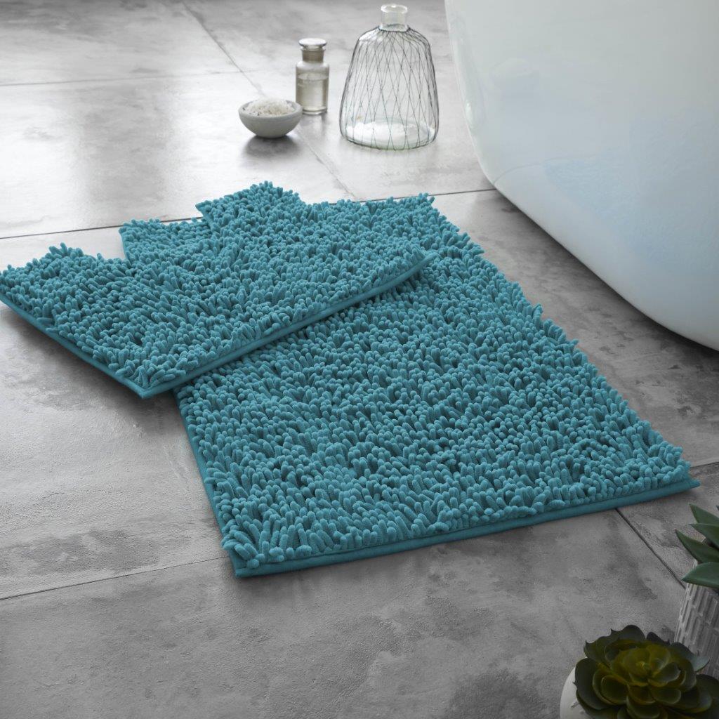Chunky Loop Bath & Pedestal Mat Set 16 Colours