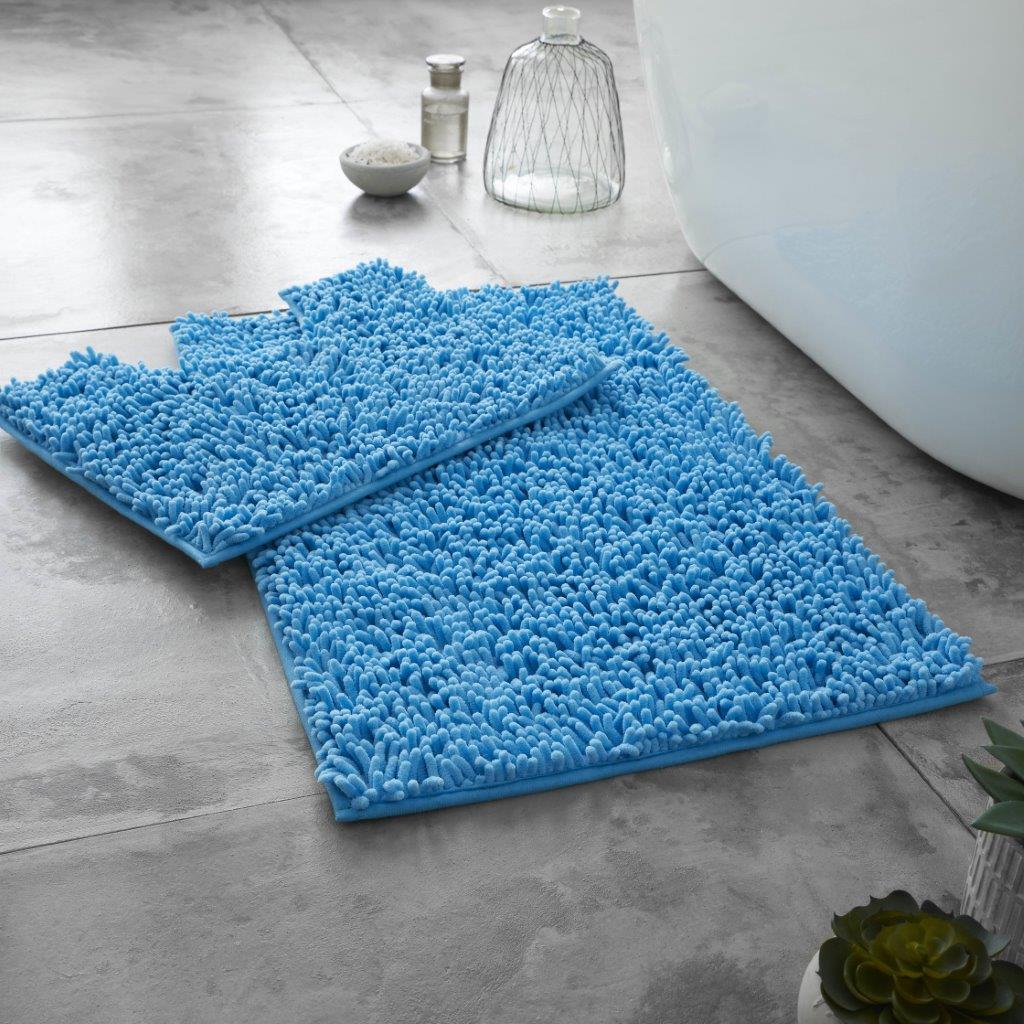 Chunky Loop Bath & Pedestal Mat Set 16 Colours