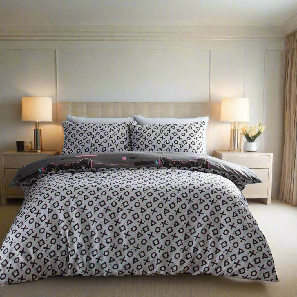 Gamer Printed Reversible Duvet Set
