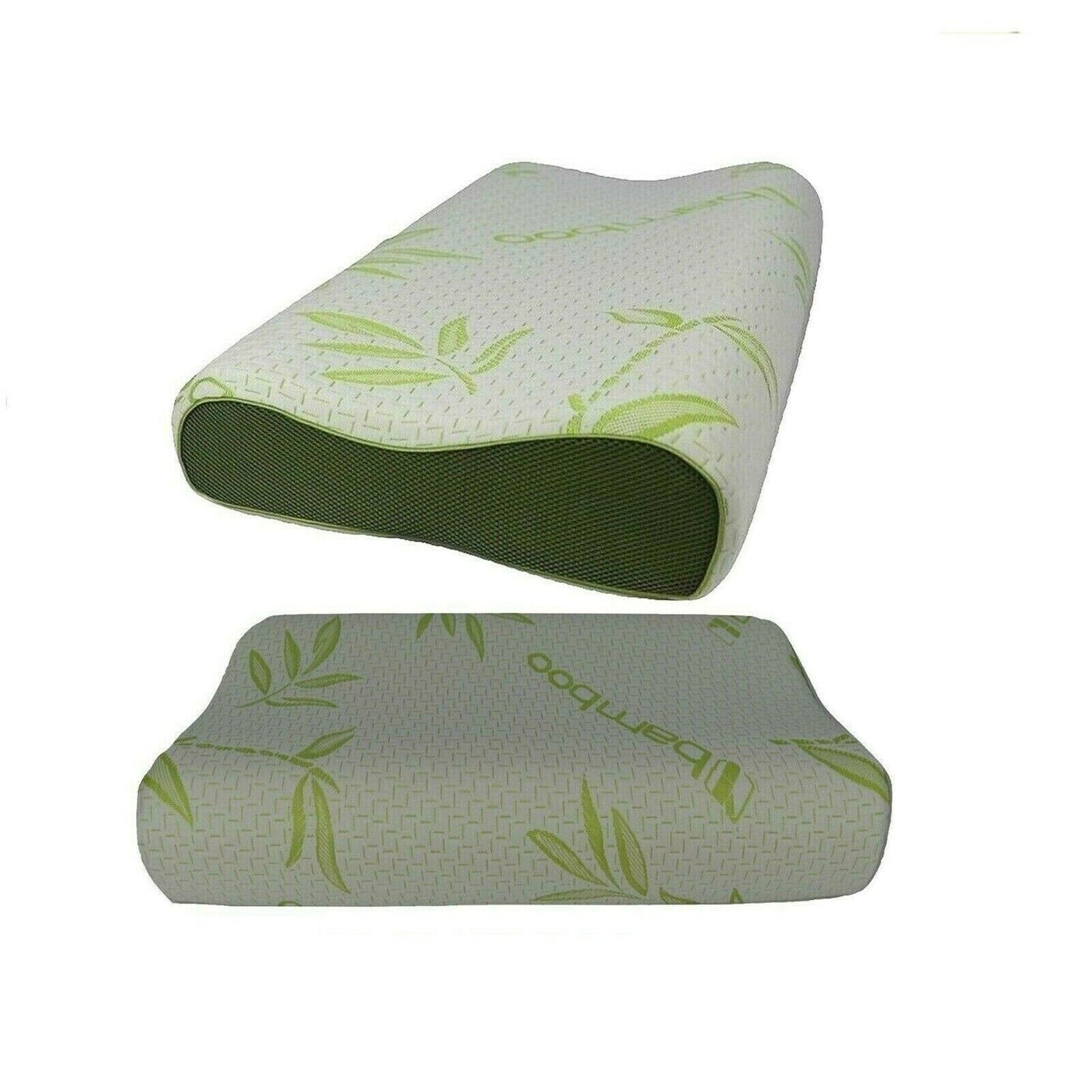 Large Memory Foam Contour Pillow Bamboo Cover