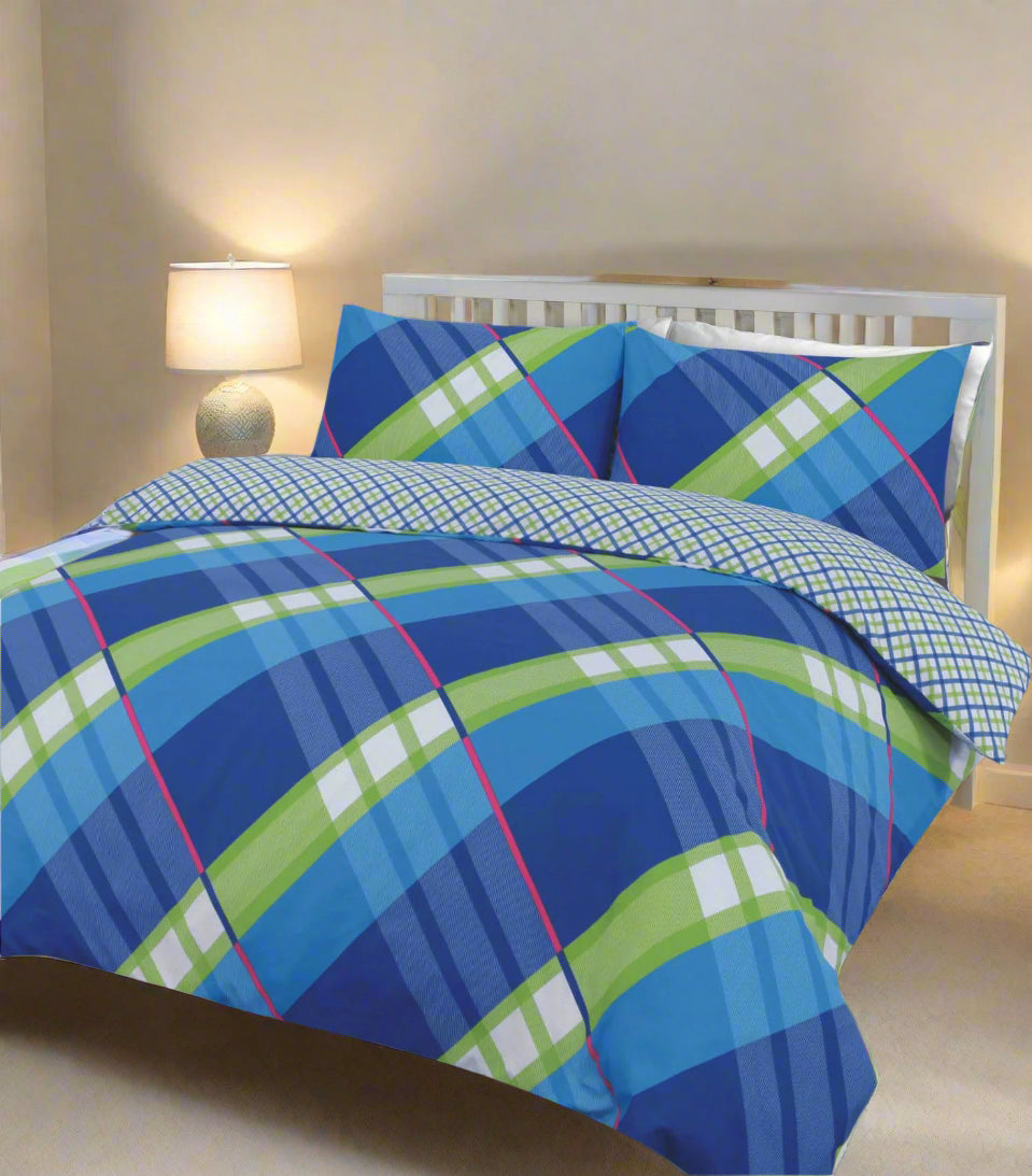 Geometric Multi-Lined Duvet Set 3 Colours