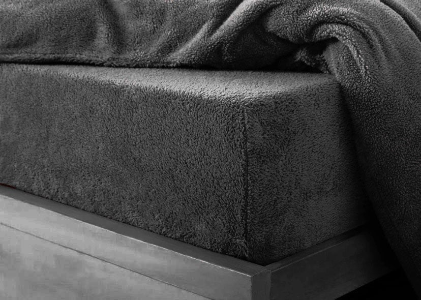 Teddy Fleece Fitted Sheet 30 cm Depth 15 Colours