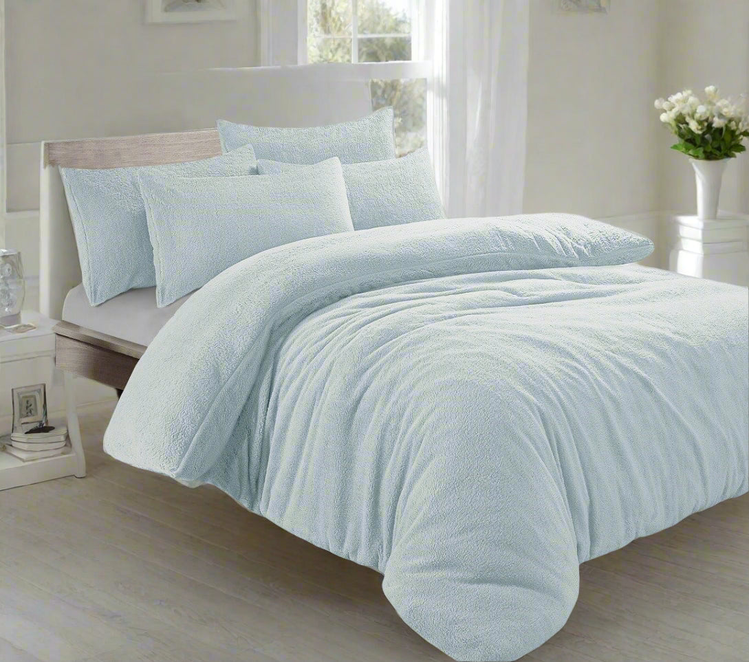Teddy Fleece Duvet Set 15 Colours