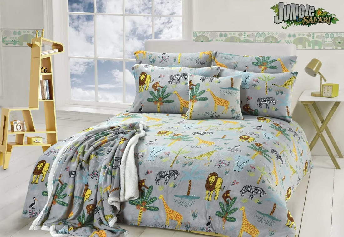 Teddy Duvet Set Safari Animal Kingdom