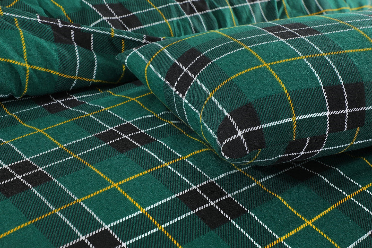Tartan Flannelette Sheet Set 3 Colours