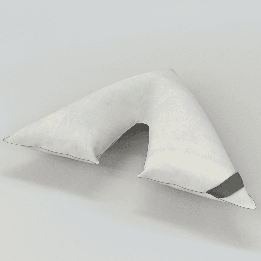 Duck Feather & Down V Shaped Pillow