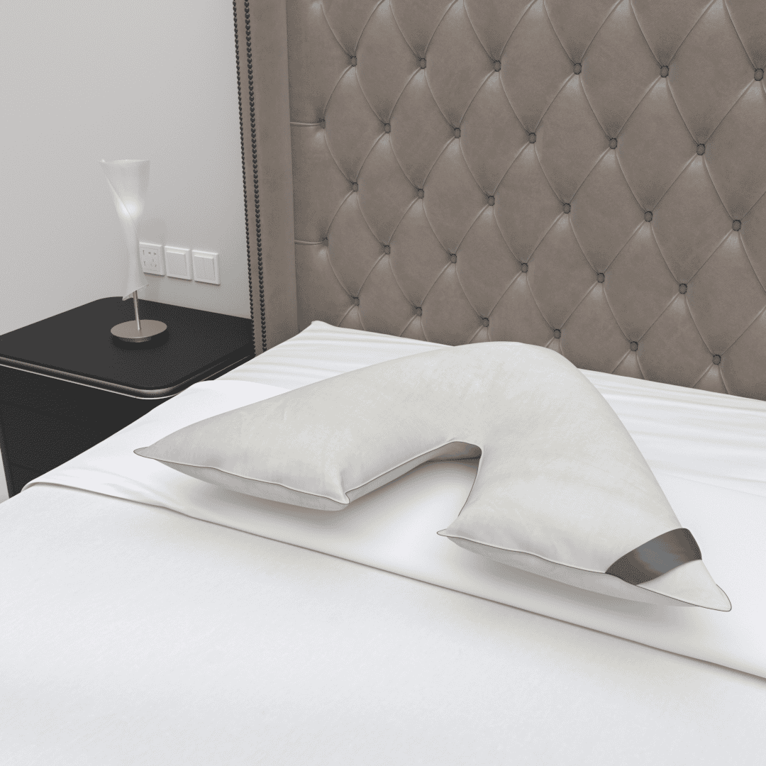 Duck Feather & Down V Shaped Pillow