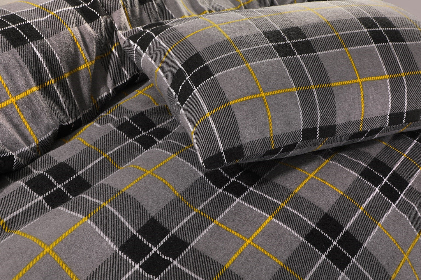 Tartan Flannelette Sheet Set 3 Colours
