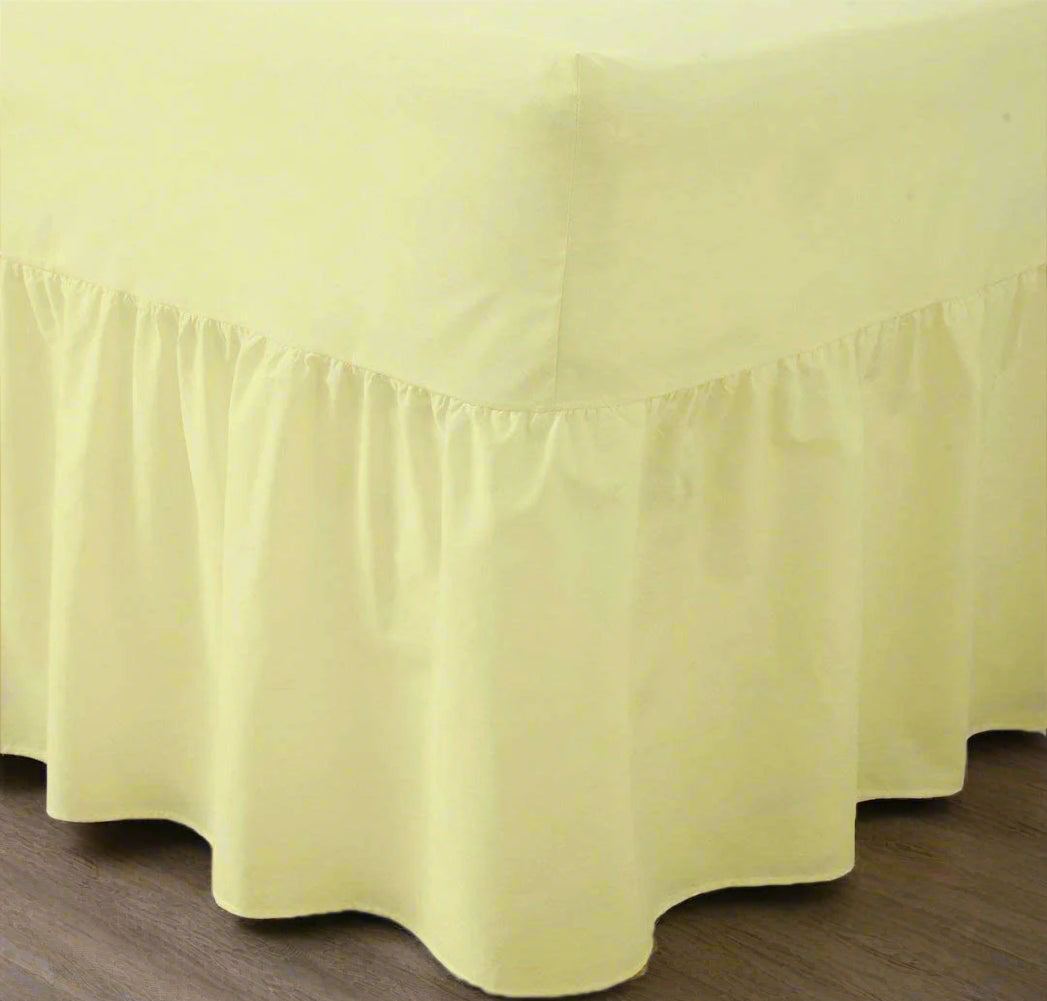 Easy Care Percale Valance Fitted Sheet 22 Colours All Bed Sizes