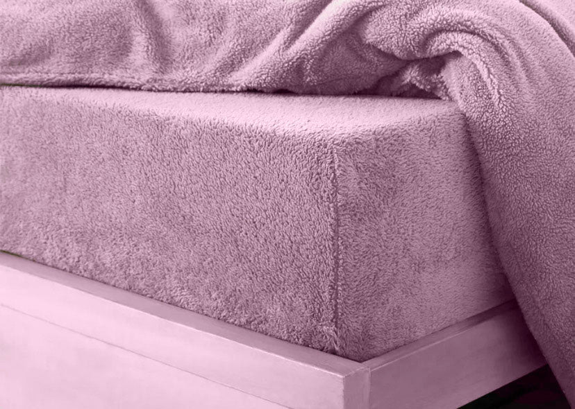 Teddy Fleece Fitted Sheet 30 cm Depth 15 Colours