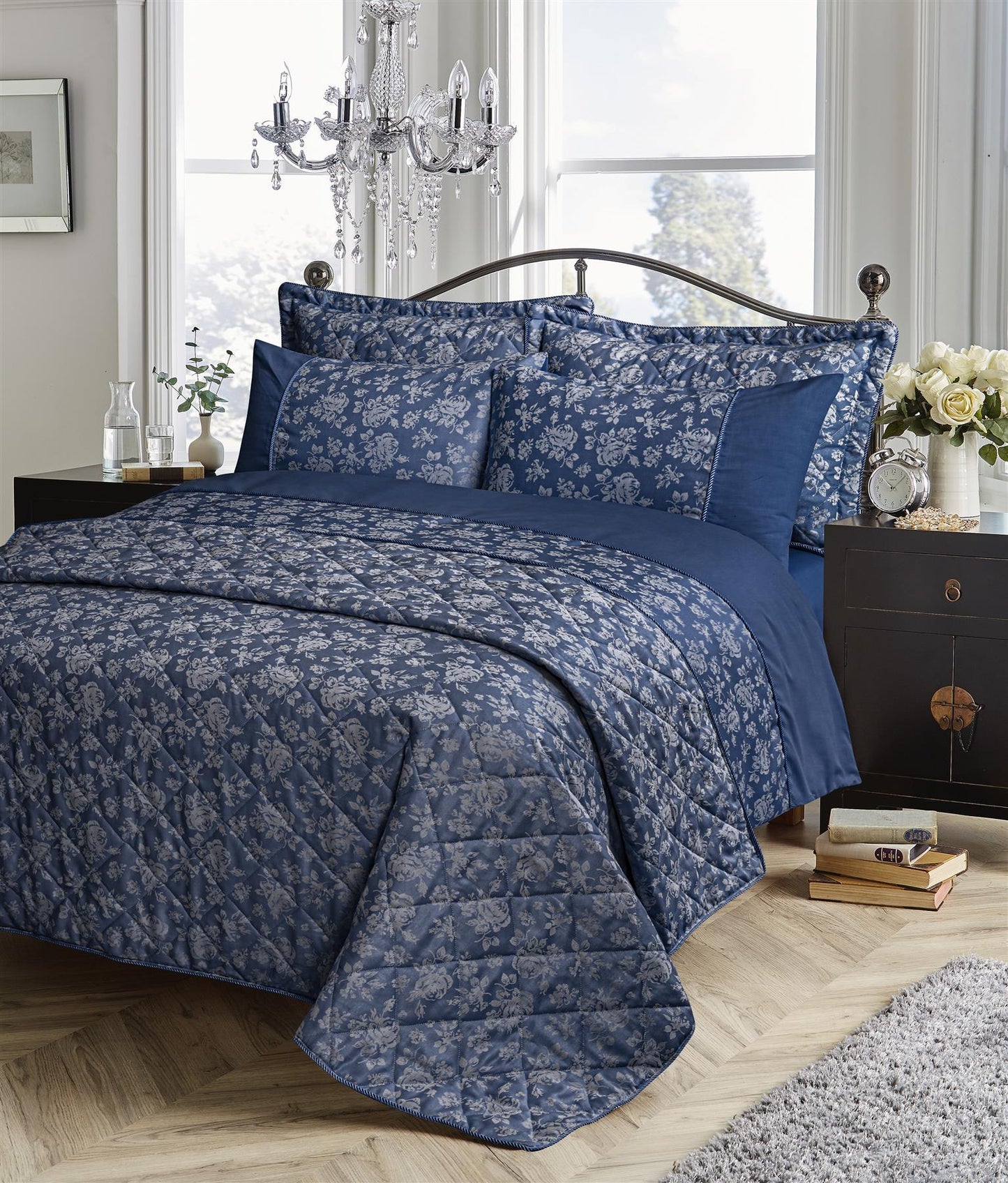 Kew Woven Jacquard Duvet Set 2 Colours