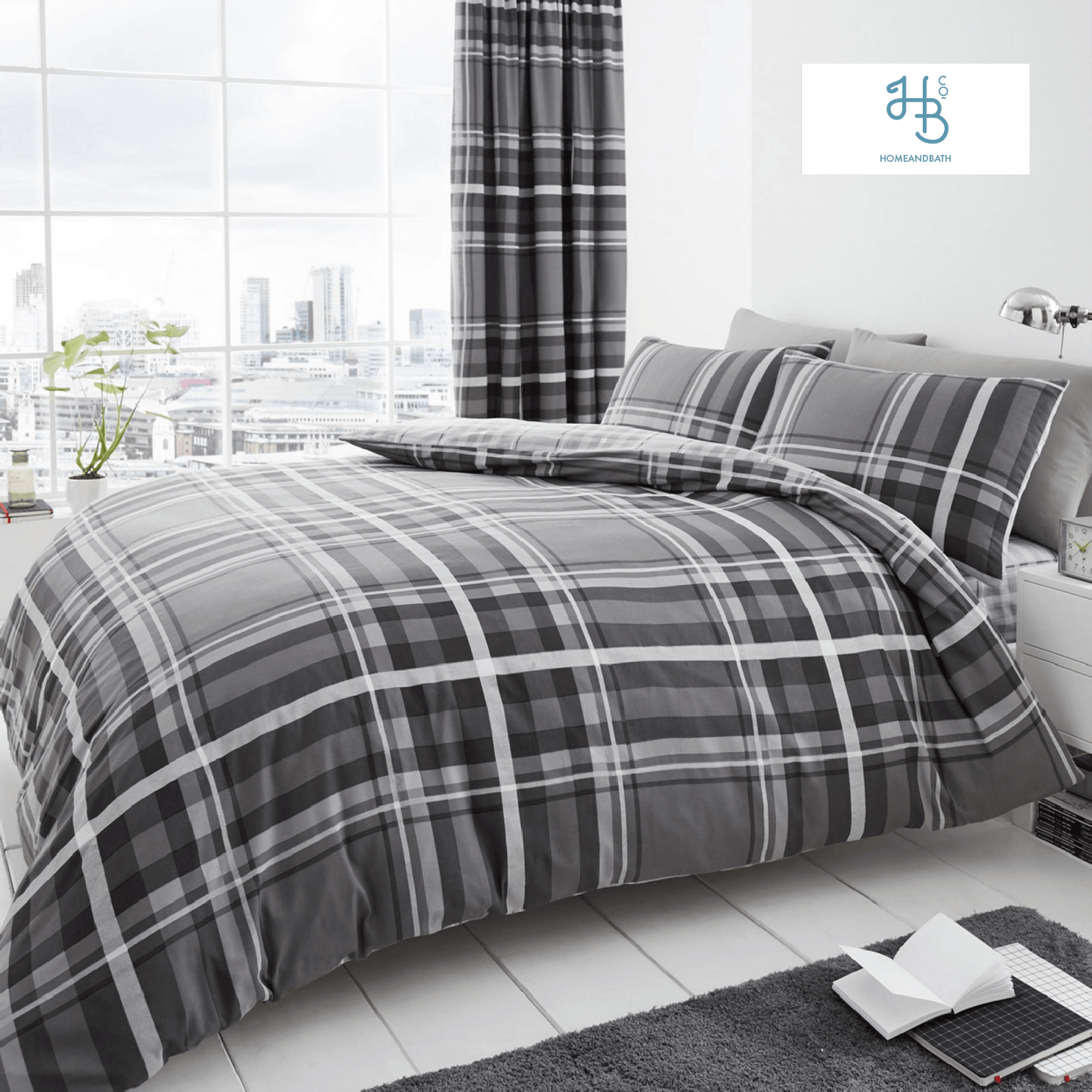 Newton Tartan Check Duvet Set