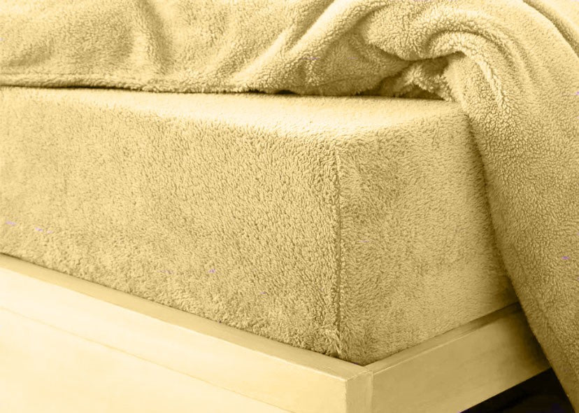 Teddy Fleece Fitted Sheet 30 cm Depth 15 Colours