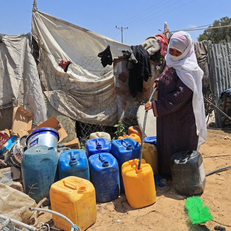 Water tank for Gaza