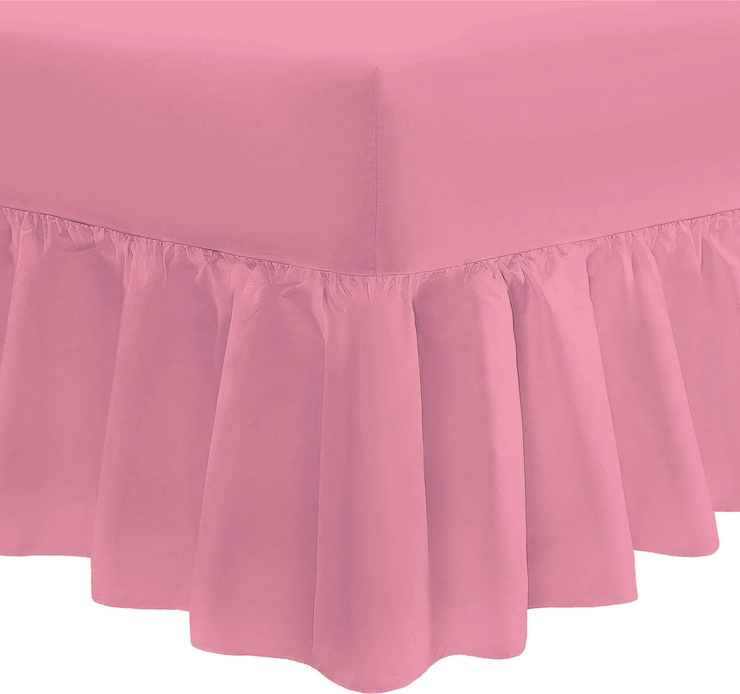 Easy Care Percale Valance Fitted Sheet 22 Colours All Bed Sizes