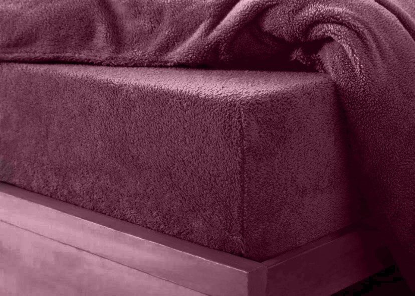 Teddy Fleece Fitted Sheet 30 cm Depth 15 Colours
