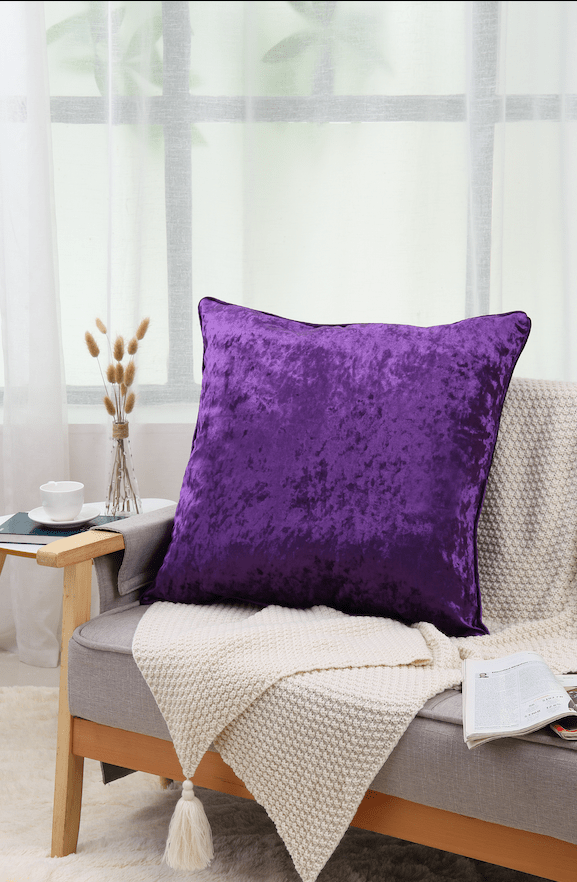 Crushed Velvet Filled Cushion 11 Colours