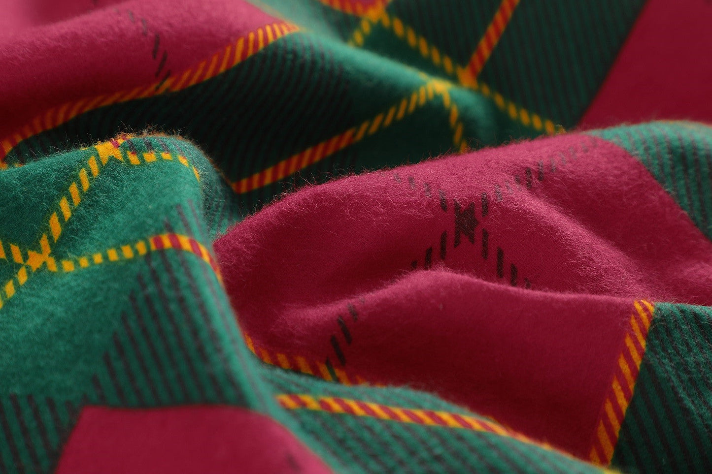Tartan Flannelette Sheet Set 3 Colours