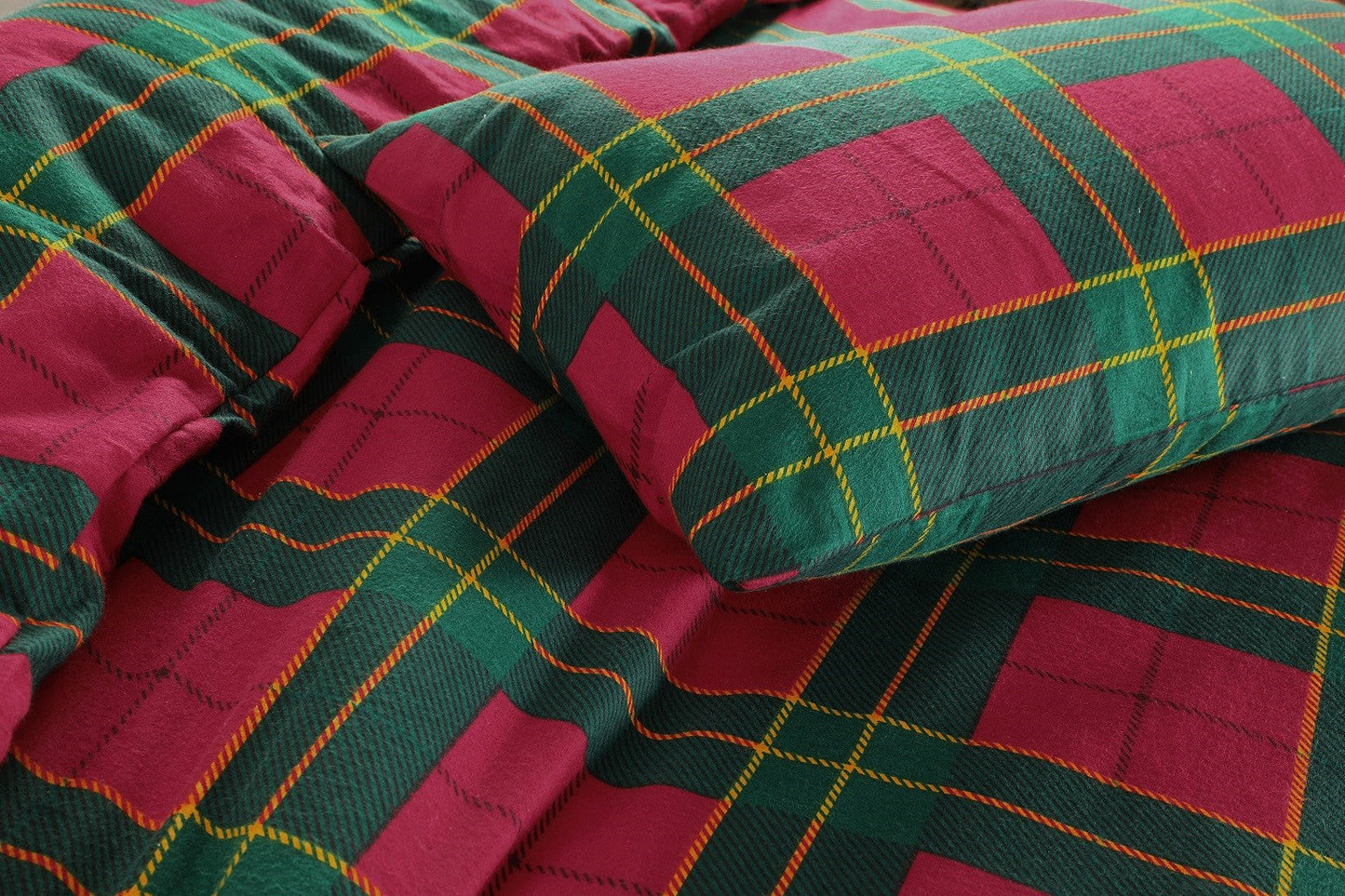 Tartan Flannelette Sheet Set 3 Colours