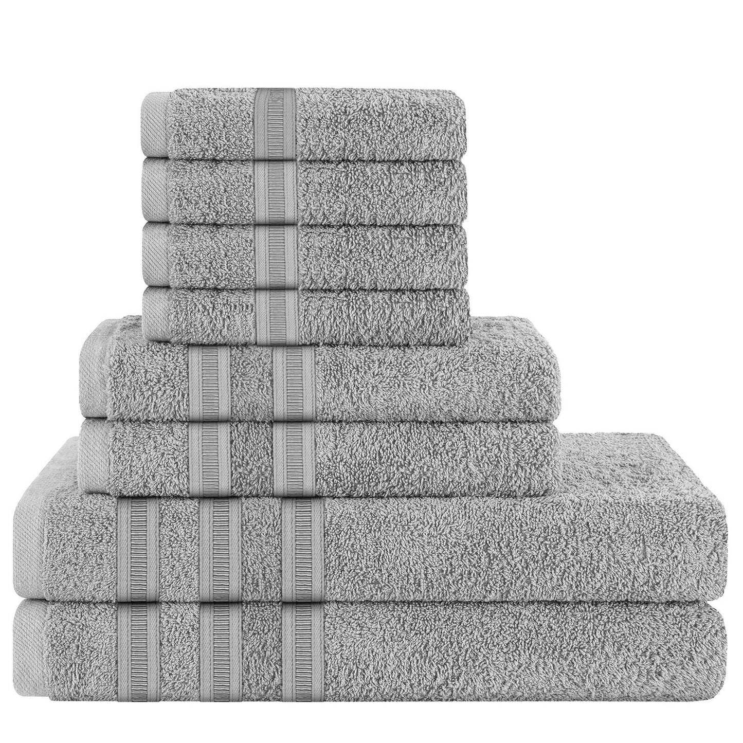 H & B 8 Piece Towel Bale Set 6 Colours
