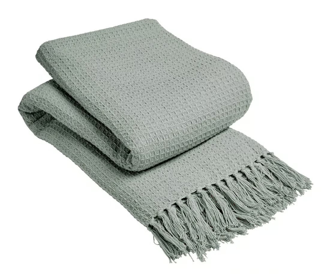 Garth Knitted Pure Cotton Throw