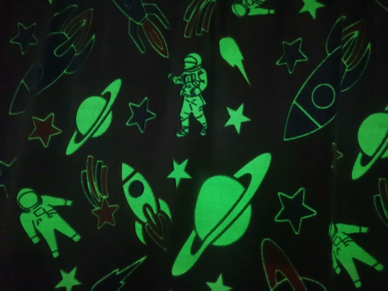 Glow In The Dark Kids Space & Planets Blanket
