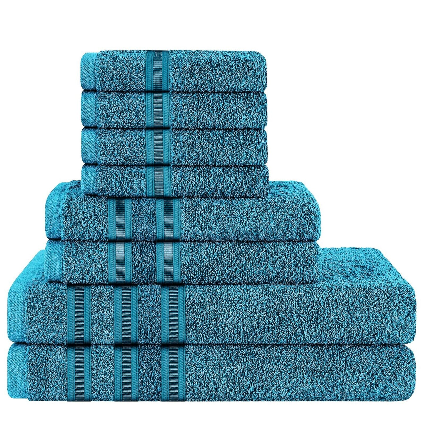H & B 8 Piece Towel Bale Set 6 Colours