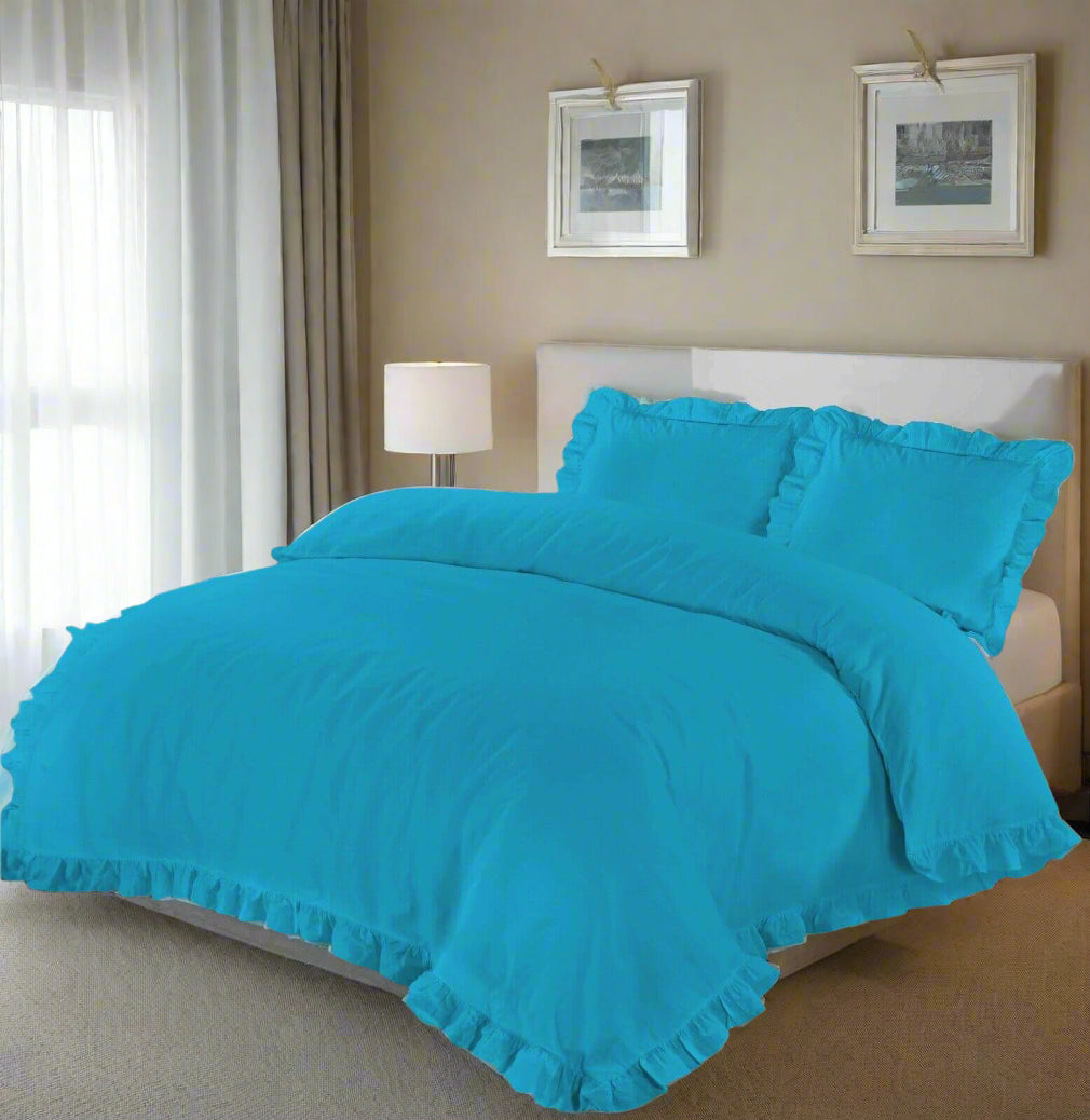 Ruffle Frill Duvet Set 5 Colours