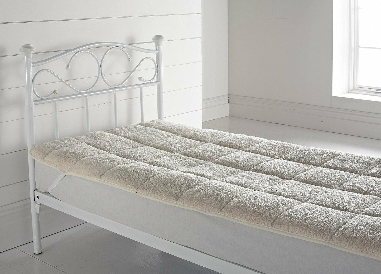 Soft Mattress Topper Enhancer Luxury Teddy Fabric