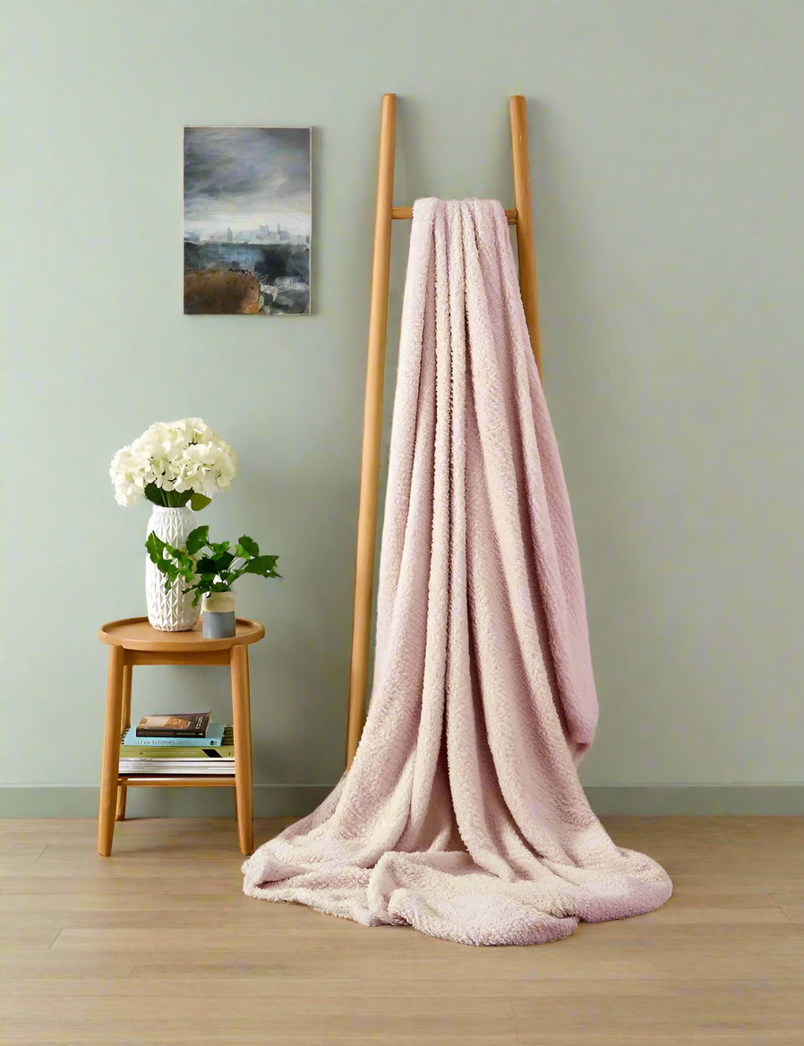 Teddy Bear Fabric Throw 5 Colours
