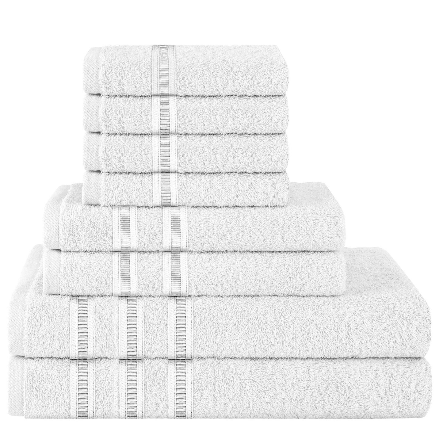 H & B 8 Piece Towel Bale Set 6 Colours