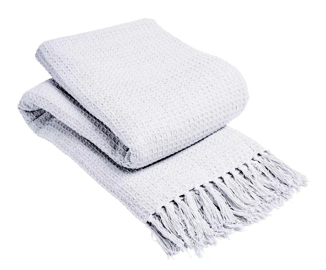 Garth Knitted Pure Cotton Throw
