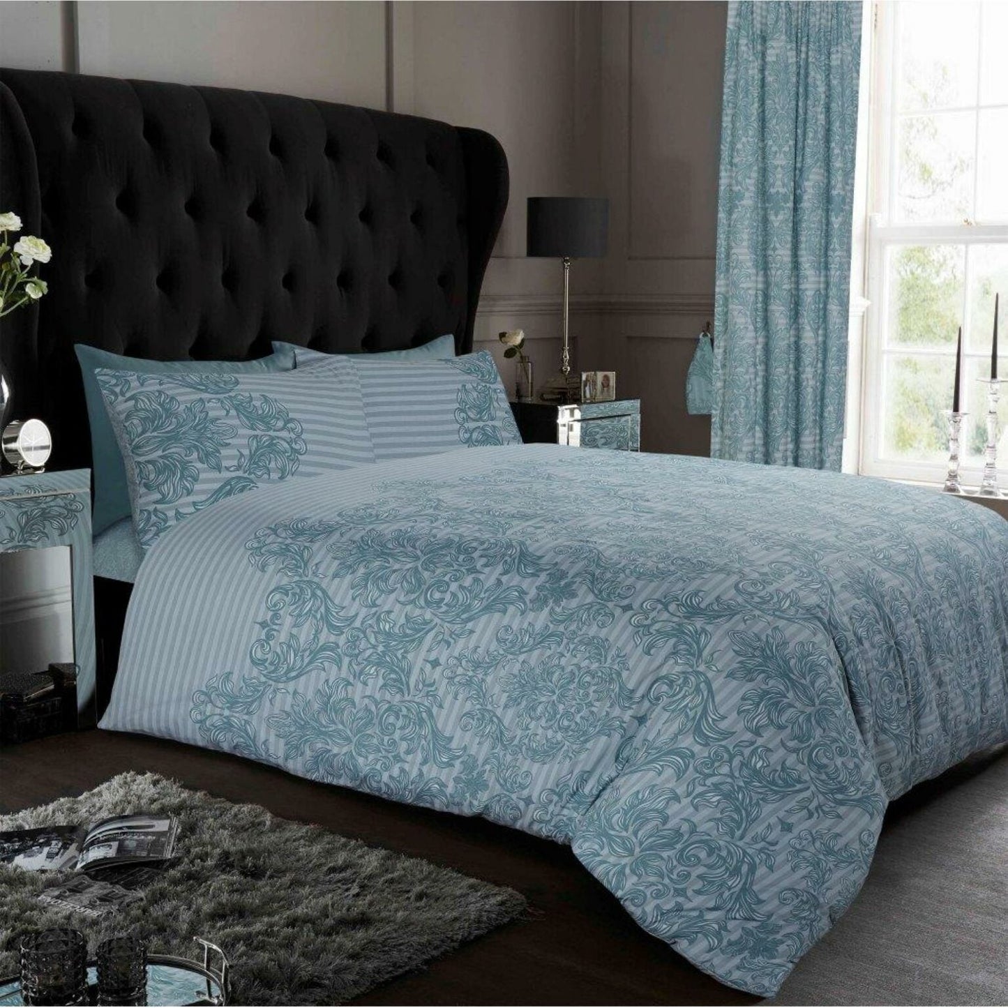 Empire Damask Duvet Set