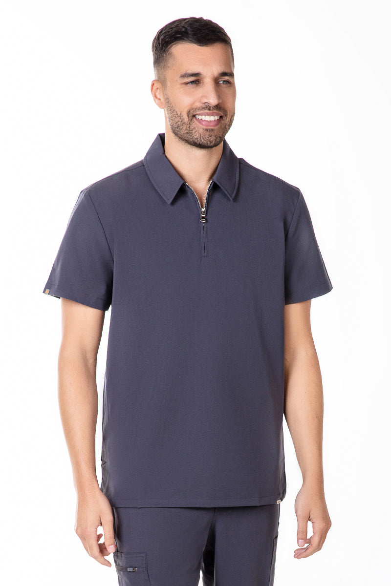 Kiro Zip Neck Polo Scrub Mens NewGen