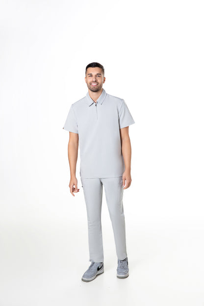 Kiro Zip Neck Polo Scrub Mens NewGen