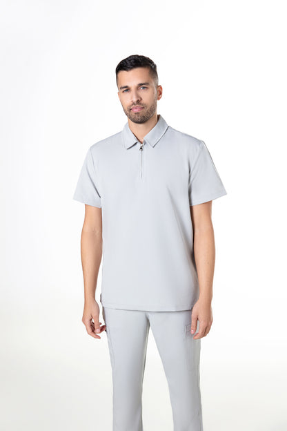 Kiro Zip Neck Polo Scrub Mens NewGen