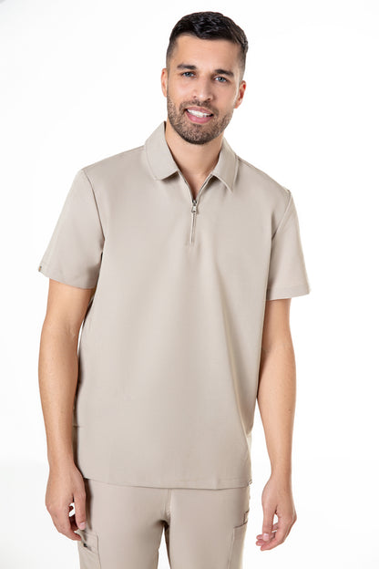 Kiro Zip Neck Polo Scrub Mens NewGen