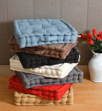 Cotton Covered Booster Cushion Seat Pads 7 Colours