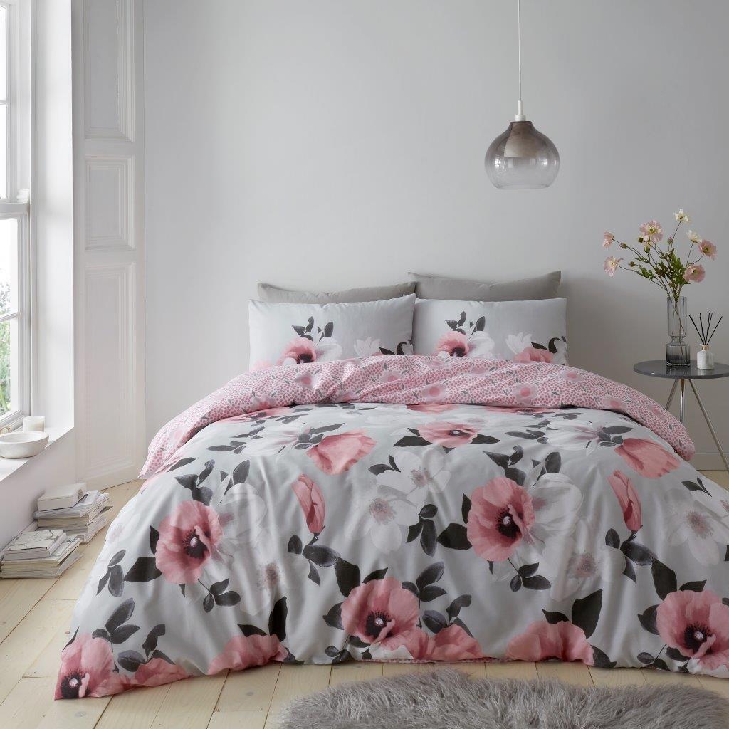 3D Floral Print Duvet Set