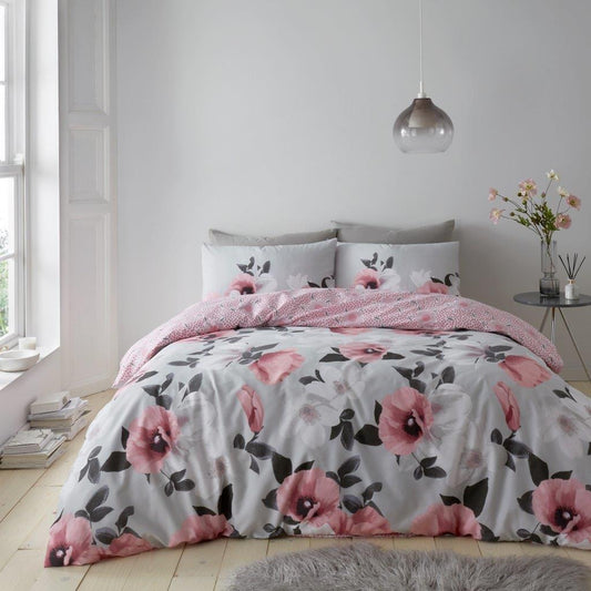 3D Floral Print Duvet Set