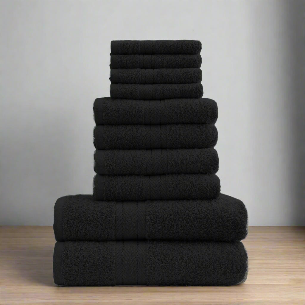 Home & Bath 10 Piece Bale Towel Set