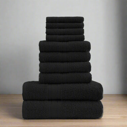 Home & Bath 10 Piece Bale Towel Set
