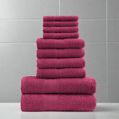 Home & Bath 10 Piece Bale Towel Set